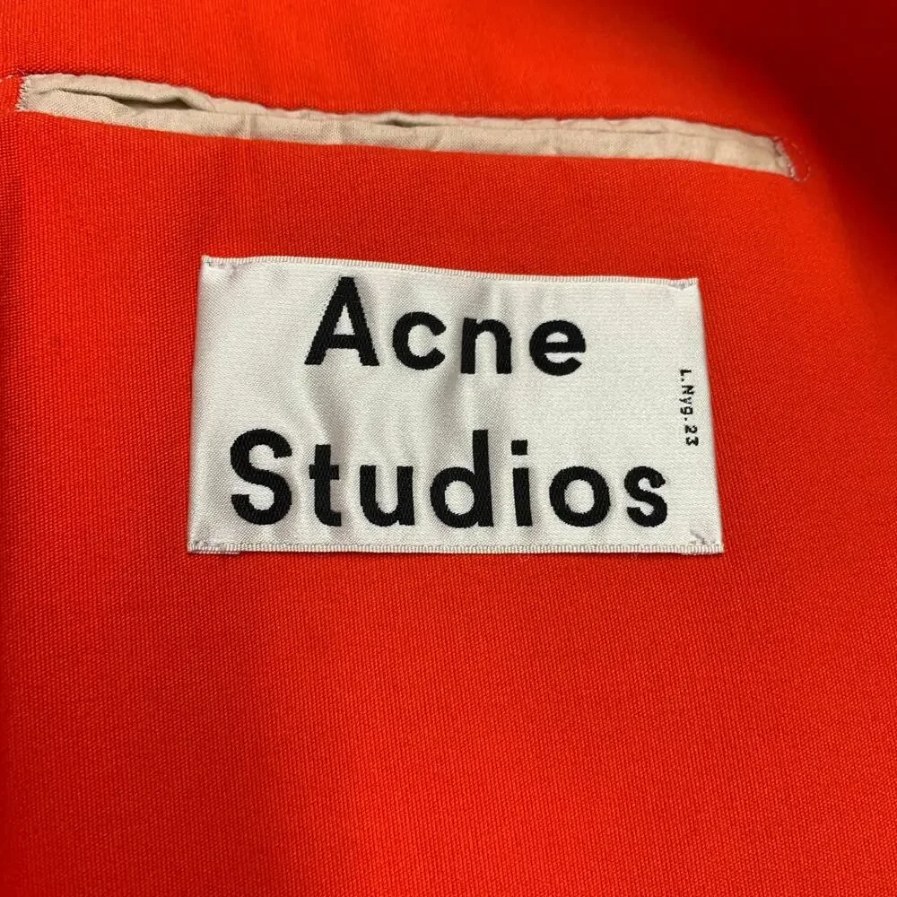 ACNE STUDIOS SS14 Size 40 Noel Orange Cotton Blend Single Button Sport Coat